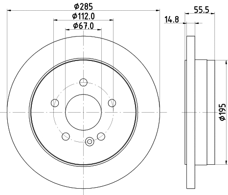 Brake Disc (MDC1360)