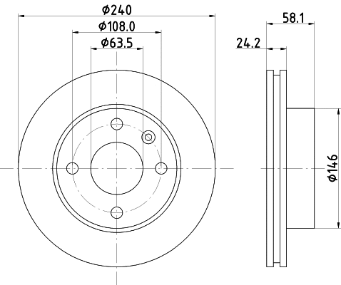 Brake Kit, disc brake (MDK0031)