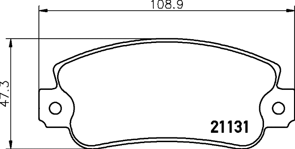 Brake Pad Set, disc brake (MDB1228)