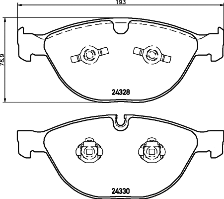 Brake Pad Set, disc brake (MDB2826)