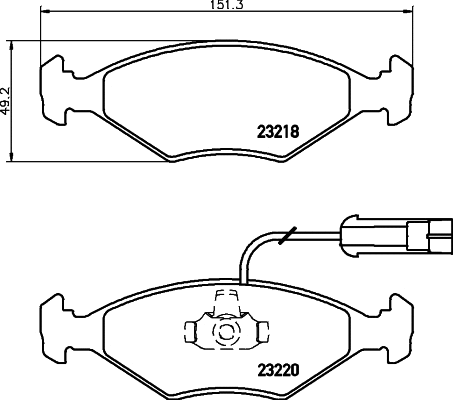Brake Pad Set, disc brake (MDB1949)