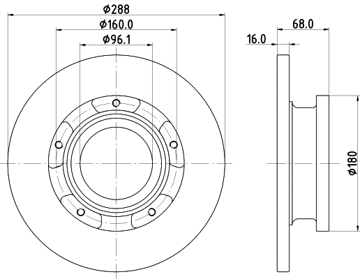 Brake Disc (MDC2552)