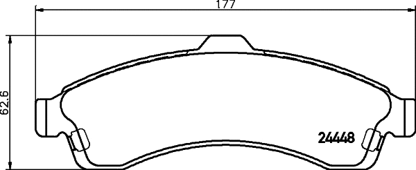 Brake Pad Set, disc brake (MDB2218)