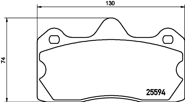 Brake Pad Set, disc brake (MDB3289)
