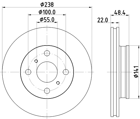Brake Disc (MDC2833C)
