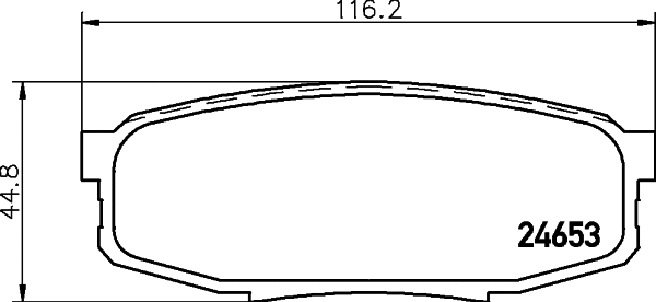 Brake Pad Set, disc brake (MDB2936)