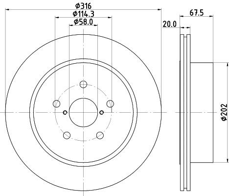 Brake Disc (MDC2554)