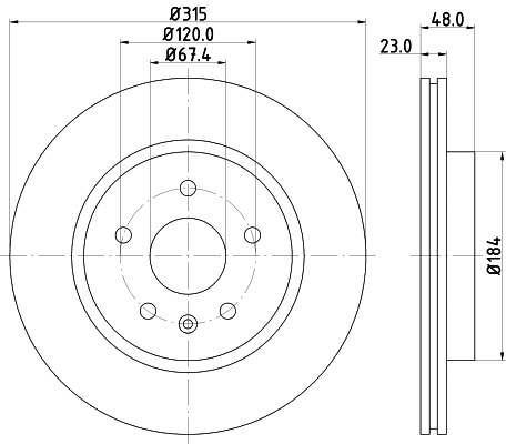 Brake Disc (MDC2191)