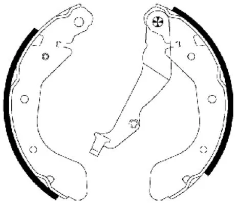 Brake Shoe Set (MFR604)