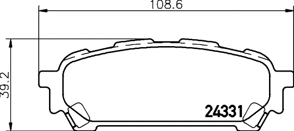 Brake Pad Set, disc brake (MDB2577)