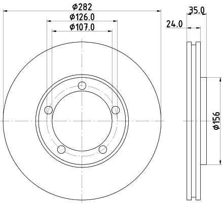Brake Disc (MDC1126)