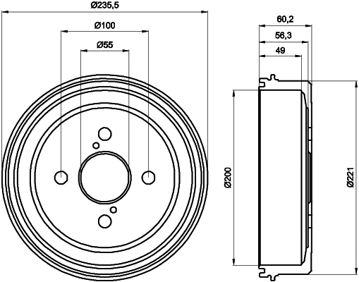 Brake Drum (MBD209)