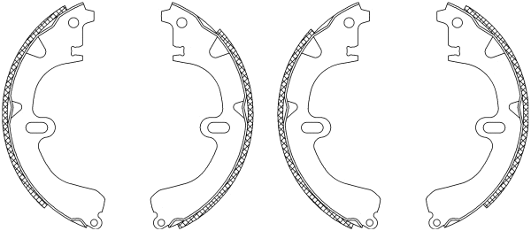 Brake Shoe Set (MSK191)