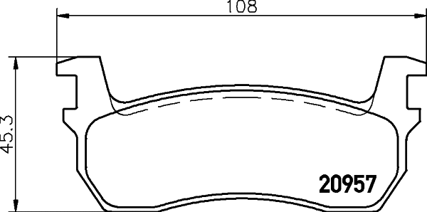 Brake Pad Set, disc brake (MDB1219)