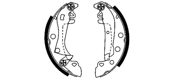 Brake Shoe Set (MFR152)