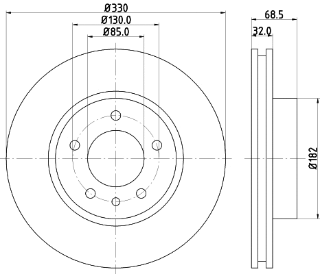 Brake Disc (MDC1610C)