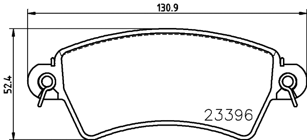 Brake Pad Set, disc brake (MDB2012)