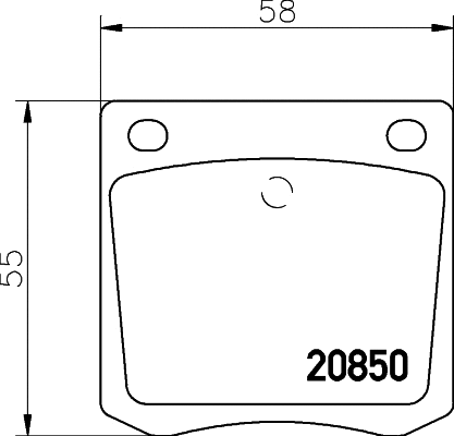 Brake Pad Set, disc brake (MDB1163)