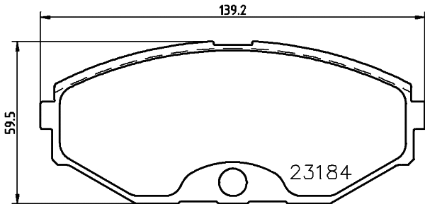 Brake Pad Set, disc brake (MDB2179)