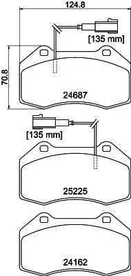 Brake Pad Set, disc brake (MDB3207)