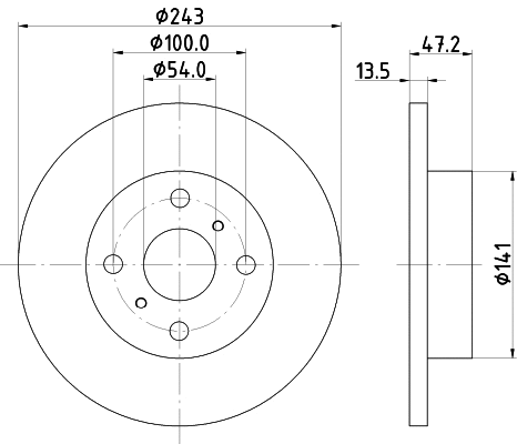 Brake Disc (MDC539)