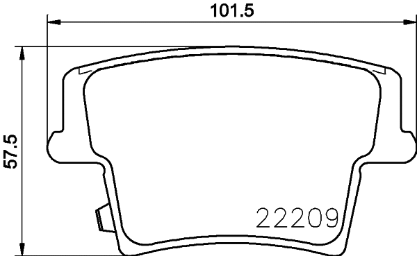 Brake Pad Set, disc brake (MDB3780)