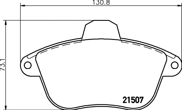 Brake Pad Set, disc brake (MDB1527)