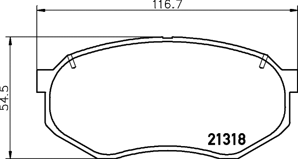 Brake Pad Set, disc brake (MDB1440)