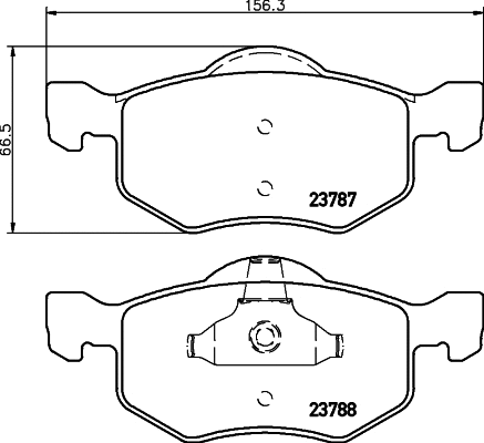 Brake Pad Set, disc brake (MDB2083)