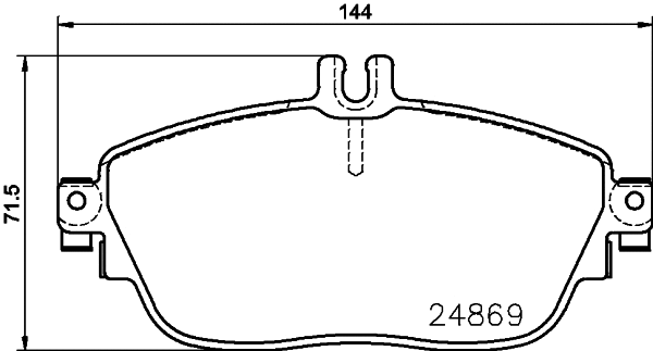 Brake Pad Set, disc brake (MDB3242)