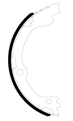 Brake Shoe Set, parking brake (MFR762)