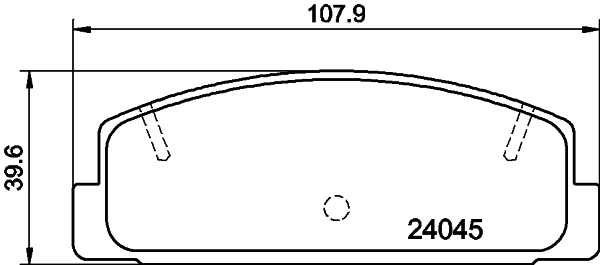 Brake Pad Set, disc brake (MDB2309)