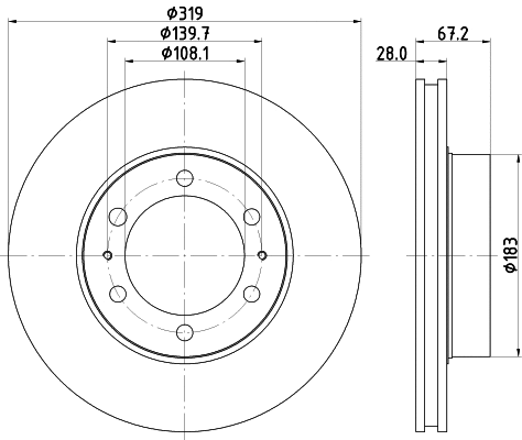 Brake Disc (MDC2260)