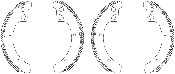 Brake Shoe Set (MSK283)