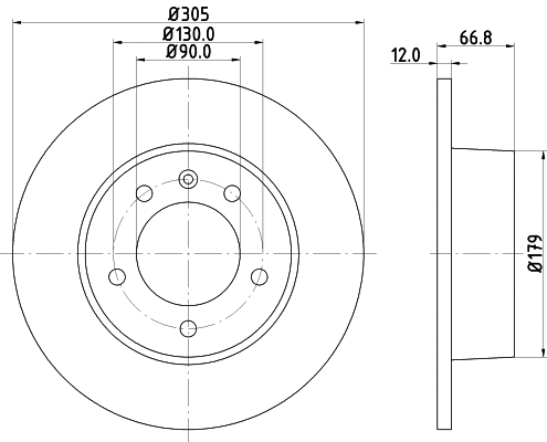 Brake Disc (MDC1539)