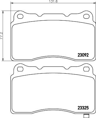 Brake Pad Set, disc brake (MDB2592)