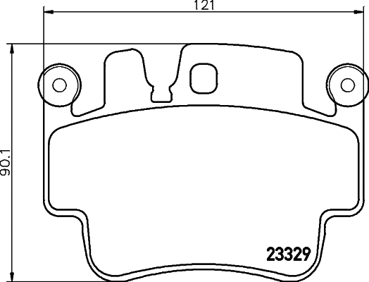 Brake Pad Set, disc brake (MDB2417)