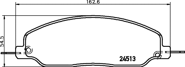 Brake Pad Set, disc brake (MDB2873)