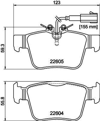 Brake Pad Set, disc brake (MDB3942)