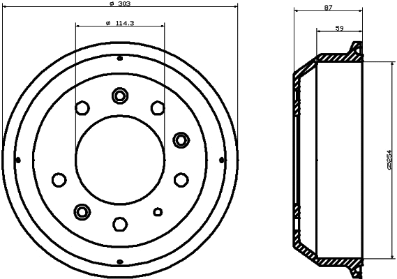 Brake Drum (MBD264)