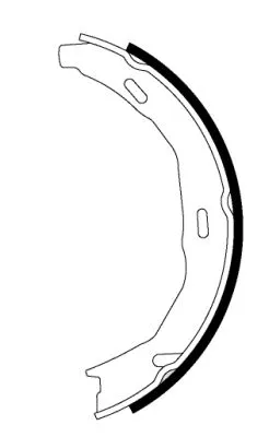 Brake Shoe Set, parking brake (MFR618)