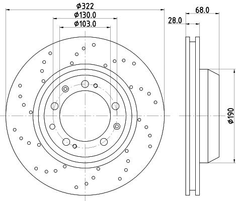 Brake Disc (MDC2355R)