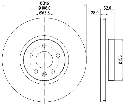 Brake Disc (MDC1828)