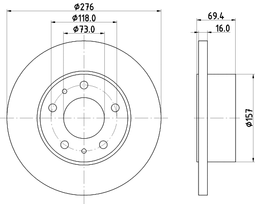 Brake Disc (MDC1439)