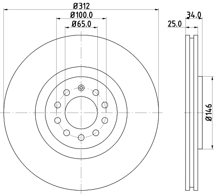 Brake Disc (MDC1381)