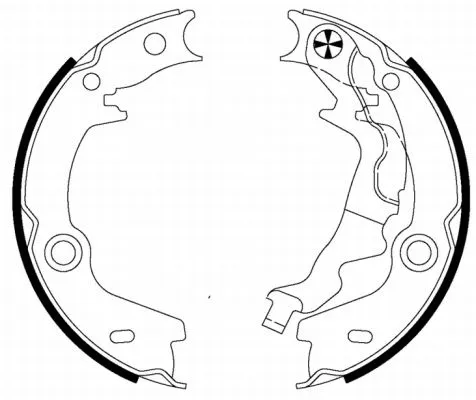 Brake Shoe Set, parking brake (MFR656)