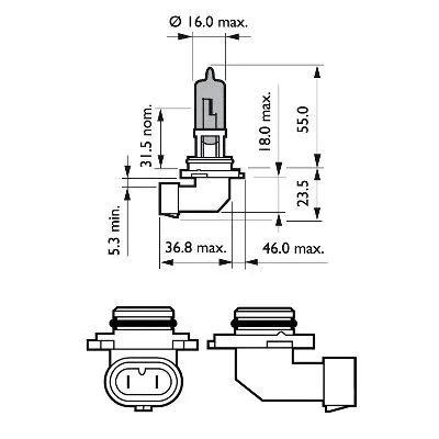 Bulb, spotlight (9006WVUB1)