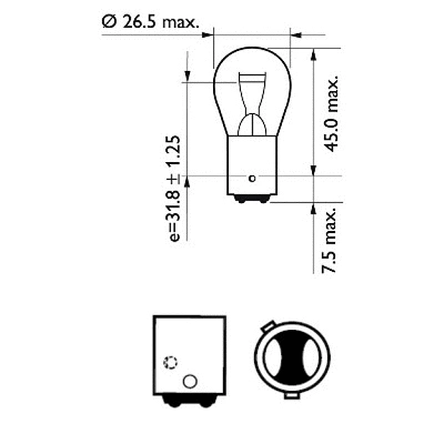 Bulb, stop/tail light