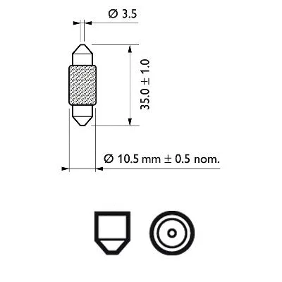 Bulb, interior light (12854CP)