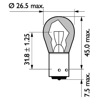 Bulb, direction indicator (13496MLCP)